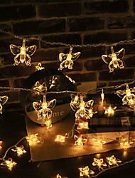 cheap -LED Butterfly Fairy String Lights 1.5M-10LEDs 3M-20LEDs 6M-40LEDs Battery or USB Powered Christmas Lights Wedding Party Garden Home Holiday Decoration
