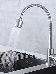 cheap -304 Stainless Steel Cold and Hot Water Kitchen Faucet Kitchen Mixers Kitchen Sink Tap 360 Degree Swivel Flexible Hose Basin Faucet