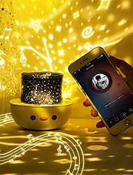 cheap -Rotating Music Projector Night Light Remote Christmas Gift Bluetooth speaker Baby Lamp Star Galaxy Projector Bedside Lamp Kid Room Deco
