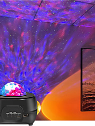 cheap -Sunset and Starry Sky Galaxy Projector Lamp LED Star Night Light With Blueteeth Music Player For Home Room Decor Gifts