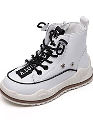 cheap -Boys&#039; Girls&#039; Trainers Athletic Shoes Boots Snow Boots Children&#039;s Day PU Snow Boots Big Kids(7years +) Little Kids(4-7ys) Daily White Black Winter Spring / Booties / Ankle Boots