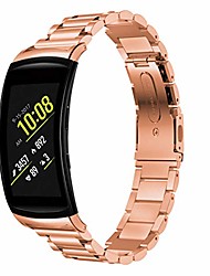 cheap -gear fit 2 replacement band, stainless steel wrist strap 5.51&quot;-8.46&quot;(140mm-215mm) adjustable watch accessory strap bracelet compatible with samsung gear fit 2/gear fit 2 pro (dark gold)