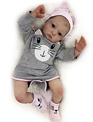 cheap -20 inch Doll Reborn Baby Doll Reborn Baby Doll Levi Newborn lifelike Gift Cute Creative Cotton Cloth with Clothes and Accessories for Girls&#039; Birthday and Festival Gifts / Festive / Lovely