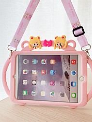 cheap -Kids Case for iPad 2021 2020 iPad Pro iPad Air iPad Mini  Silicone Shockproof Protective Boy Girl Cute Cover with Pencil Holder, Handle Grip, Hand Strap, Kickstand Shoulder Strap for Apple iPad