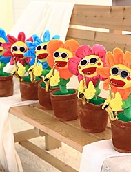 cheap -Electric Toys Singing and Dancing Flowers Saxophone Sunflower Net Celebrity Funny Christmas Toy Girl Fully Filling PP Cotton