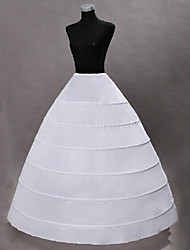cheap -Princess Outlander Classic Lolita 1950s Gothic Medieval Petticoat Hoop Skirt Tutu Under Skirt Crinoline Women&#039;s Costume White / Black Vintage Cosplay Party Wedding Prom Ankle Length