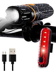 cheap -LED Bike Light LED Light Handheld Flashlights / Torch Front Bike Light LED Bicycle Cycling Waterproof Portable Lightweight Easy Carrying Li-polymer 400 lm Built-in Li-Battery Powered Everyday Use