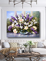 cheap -Wall Art Canvas Prints Posters Painting Abstract Floral FLowers Comtemporary Modern Artwork Picture Home Decoration Décor Rolled Canvas With Stretched Frame