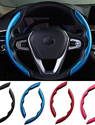 cheap -Steering Wheel Covers Carbon Fiber Pattern Steering Wheel Cover for Women&amp;Man,Safe and Non Slip Car Accessory Blue / Blushing Pink / Black For Universal All Years
