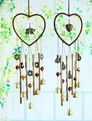 cheap -Dream catcher metal pipe Bell Air Bell door decoration heart-shaped home decoration handicraft gift