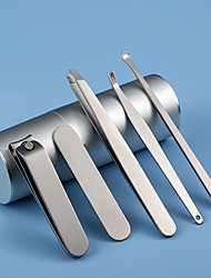 economico -set di tagliaunghie tagliaunghie in acciaio inossidabile strumenti per unghie manicure personalizzati tagliaunghie set di bellezza per tubi in alluminio
