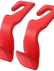 cheap -2PCS Car Hooks for Purses and Bags Car Back Seat Headrest Hanger Strong Handbag Purse Vehicle red Superior Leather Storage Hook