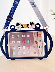cheap -Kids Case for iPad 9th 8th iPad Air 5th 4th iPad Mini 6th iPad Pro 11&#039;&#039; Silicone Shockproof Protective Boy Girl Cute Cover Handle Grip Hand Strap Kickstand Shoulder Strap for Apple iPad