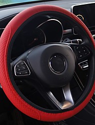 cheap -Leather Car Steering Wheel Cover Elastic Breathable Anti-Slip Universal 15 inch Steering Wheel Cover for Men Women