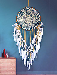 cheap -Dream Catcher Handmade Gift Feather Hook Flower Wind Chime Ornament Wall Hanging Decor Art Boho Style 40*120cm