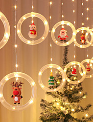 cheap -Chiristmas Lights LED Holiday Light 3M*0.5M Christmas Decoration String Lamp Room Decor Garland New Year Decor Fairy String Lights Santa Decoration Accessories Lighting