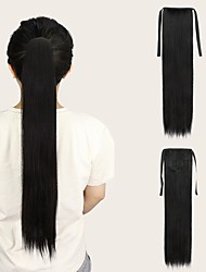cheap -Clip In Ponytails Adjustable / Ribbon / Easy dressing Synthetic Hair Hair Piece Hair Extension Matte / Straight 26 inch Party / Daily Wear / Party &amp; Evening