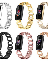 voordelige -1 pcs smart horloge band voor fitbit luxe rvs parker link smartwatch band luxe armband sieraden armband classy chic vervangende polsband