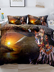 cheap -Indigenous Peoples Duvet Cover Set Quilt Bedding Sets Comforter Cover,Queen/King Size/Twin/Single/(Include 1 Duvet Cover, 1 Or 2 Pillowcases Shams),3D Digktal Print