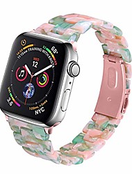 cheap -compatible with apple watch band 38mm 40mm 42mm 44mm slim light resin strap bracelet with stainless steel buckle replacement for iwatch series 6 5 4 3 2 1 se (green pink/pink, 38/40 mm)