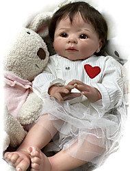 cheap -19 inch Reborn Baby Doll Baby Girl Reborn Baby Doll April Newborn lifelike Gift Cute New Design Cotton Cloth with Clothes and Accessories for Girls&#039; Birthday and Festival Gifts / Festive / Lovely