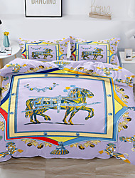 cheap -European style Horse Duvet Cover Set 2/3 Piece Bedding Set with 1 or 2 Pillowcase(Single Twin  only 1pcs)