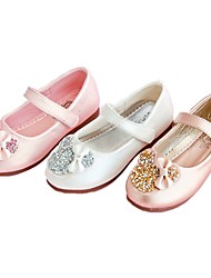 cheap -Girls&#039; Flats Mary Jane Princess Shoes PU Little Kids(4-7ys) Big Kids(7years +) Daily Walking Shoes Pink Champagne White Fall Spring / TPR (Thermoplastic Rubber)