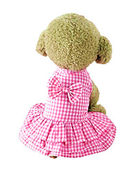 cheap -puppy clothes, cute pet outfit dog apparel short skirt dress (s, pink)