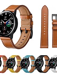 cheap -1 pcs Smart Watch Band for Samsung Samsung Galaxy Watch 4 Classic Watch 3 Active 2 Gear S3 Frontier 46mm 45mm 44mm 42mm 41mm 40mm, 22mm 20mm Watch Band 20mm 22mm PU Leather Smartwatch Strap Business