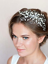 cheap -Wedding Bridal Alloy Hair Combs / Flowers / Headdress with Imitation Pearl / Crystals / Rhinestones 1 PC Wedding / Special Occasion Headpiece