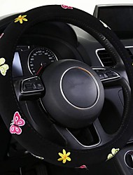cheap -Steering Wheel Covers Textile Black For universal General Motors All years