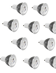 cheap -10pcs 3 W LED Spotlight 250 lm GU10 E27 3 LED Beads High Power LED Decorative Warm White Cold White 85-265 V