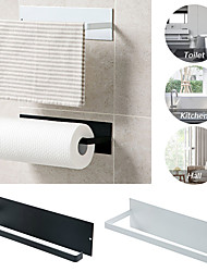 cheap -Stainless Steel Paper Towel Holder Rack Toilet Kitchen Roll Paper Holder Self-adhesive Kitchen Toliet Accessories Bathroom Towel Holder
