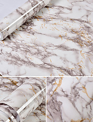 cheap -Self Adhesive PVC Waterproof Oil-Proof Marble Wallpaper Furniture Renovation Wall Sticker Contact Paper Wall  100*60cm For Kitchen  Bathroom