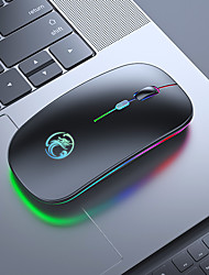 cheap -IMICE RGB081 Wireless Bluetooth4.0 / Wireless 2.4G Laser Office Mouse / Silent Mouse RGB Light 800-1200-1600 dpi 3 Adjustable DPI Levels 4 pcs Keys
