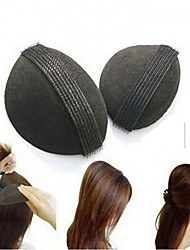 cheap -2pcs Sponge Hair Maker Styling Twist Magic Bun Hair Base Bump Styling Insert Tool Volume Headwear
