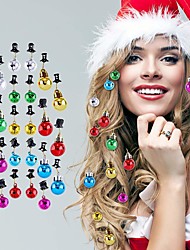 cheap -2 Pcs/set Christmas Hair Band Girl Net Red Holiday Theme Headband Creative Funny Dress Up Hairpin Headgear