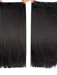 cheap -Top Selling 5Clips In Hair Extension Long Wave Synthetic Clip In Hair Extensions For Women Ombre Fake Hairpiece Clips