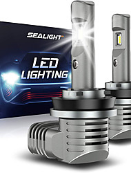 economico -sealight 20000 lumen 600% di luminosità 30w 6500k 14000lm bianco freddo h11/9005/9006 lampadine a led plug-and-play per auto fari a led lampadine di ricambio per fari ip68 2 pezzi