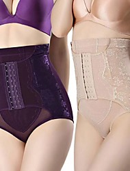 cheap -Corset Women‘s Thigh Slimmers Breathable Comfortable Hip Pants Classic Tummy Control Fashion Pure Color Seamed Hook &amp; Eye Nylon Polyester Halloween Wedding Party Birthday Party Fall Winter
