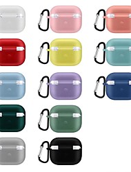 cheap -Case Cover Compatible with AirPods 3 with Keychain  Full Protective Silicone Skin Accessories for Women Men Girl AirPods 3 Case Shockproof Dustproof Solid Color Silicone Headphone Case