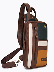 cheap -retro men&#039;s pu leather sling shoulder bag trend men&#039;s casual chest bag shoulder messenger bag ipad bag