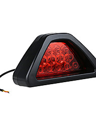 cheap -Car Style DRL Red 12 LED Rear Tail Stop Fog Triangular Brake Light Stop Safety Lamp Car Motor Free Ship LED Rear Tail light