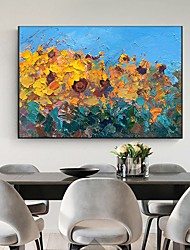 cheap -Oil Painting Handmade Hand Painted Wall Art Abstract Landscape Sunflower Garden Home Decoration Decor Stretched Frame Ready to Hang