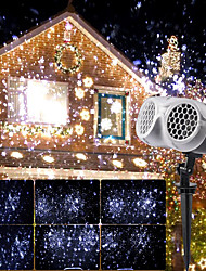 economico -decorazione natalizia proiettore laser fiocco di neve indoor outdoor giardino luci di proiezione della neve