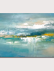 cheap -Wall Art Canvas Prints Painting Artwork Picture Abstract Knife PaintingBlue Seascape Home Decoration Decor Rolled Canvas No Frame Unframed Unstretched