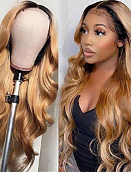 cheap -Body Wave Lace Front Human Hair Wig 30 Inch Human Hair Pre Plucked with Baby Hair 150 Density Brazilian Remy 13x4 4x4 HD Lace Frontal Wigs