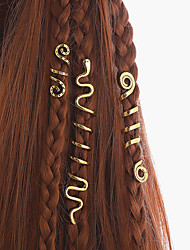 cheap -6PCS  Celtic Jewelry Retro Ethnic Style Rotating Spiral Hairpin Plate Hairpin Irish Hair Accessories
