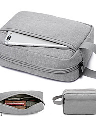 cheap -Men&#039;s Unisex Handbags Coin Purse Cosmetic Bag Oxford Cloth Zipper Plain Going out Outdoor Gray