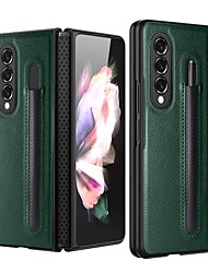 cheap -Phone Case For Samsung Galaxy Full Body Case Galaxy Z Fold 3 5G Shockproof Dustproof Double Sided Solid Colored TPU